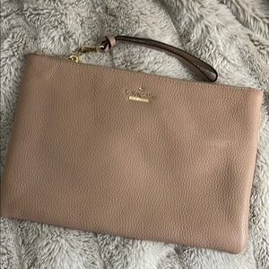 Kate Spade Tan Leather Wristlet